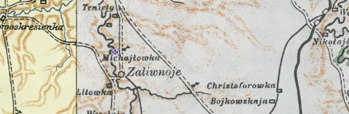 Карта Терсянка - Михайловка