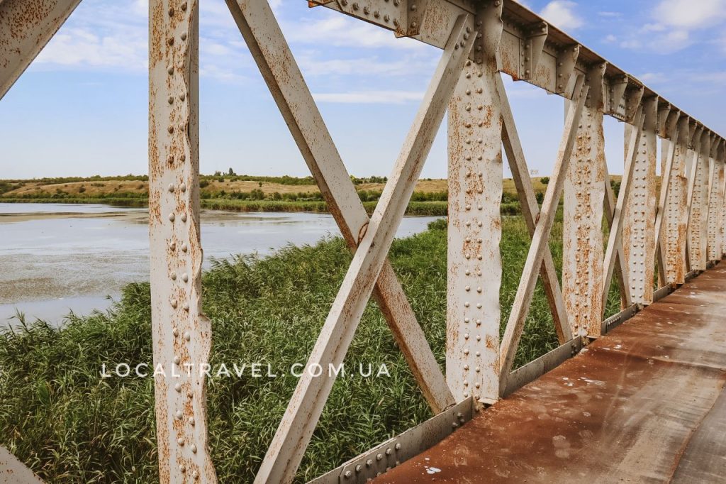 Железный мост в селе Тягинка